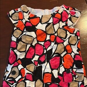 Vibrant Abstract Patterned Dress